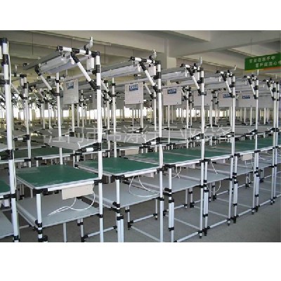 批發(fā)不銹鋼工作臺 線棒工作臺防靜電工作臺車間鋁材流水線工作桌