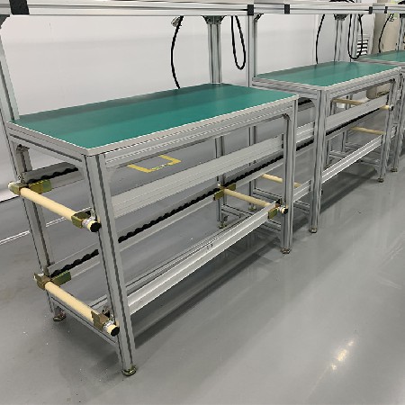 單邊帶燈鋁型材工作臺(tái)鋁合金實(shí)驗(yàn)臺(tái)電子車間操作臺(tái)鋁型材流水線
