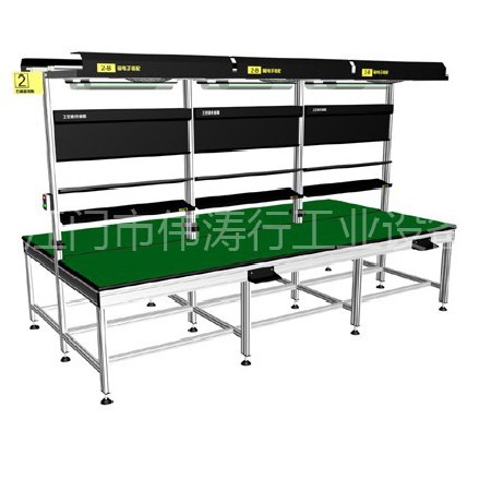 鋁合金工作臺(tái)批發(fā) 車間框架流水線工作桌 防靜電木板工作臺(tái)