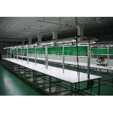 鋁合金工作臺(tái)批發(fā) 車間框架流水線工作桌 防靜電木板工作臺(tái)