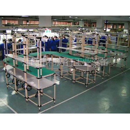 流水線系列 鋁型材防靜電工作臺車間鋁合金框架流水線工作桌鋁材