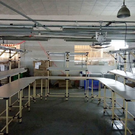 批發(fā)環(huán)形流水線工作臺(tái) 線棒U型生產(chǎn)線操作臺(tái) 精益環(huán)繞車間工作桌