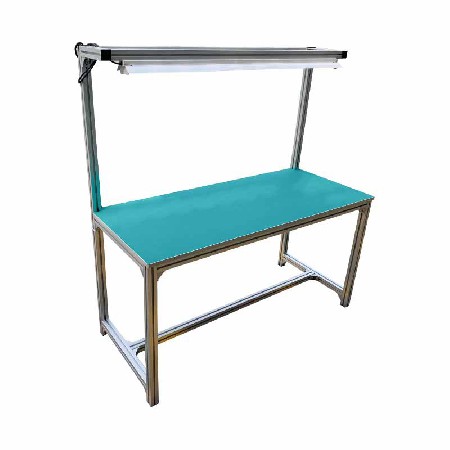 鋁型材工作臺(tái)條形電子車間操作臺(tái)防靜電鋁型材流水線防靜電工作臺(tái)